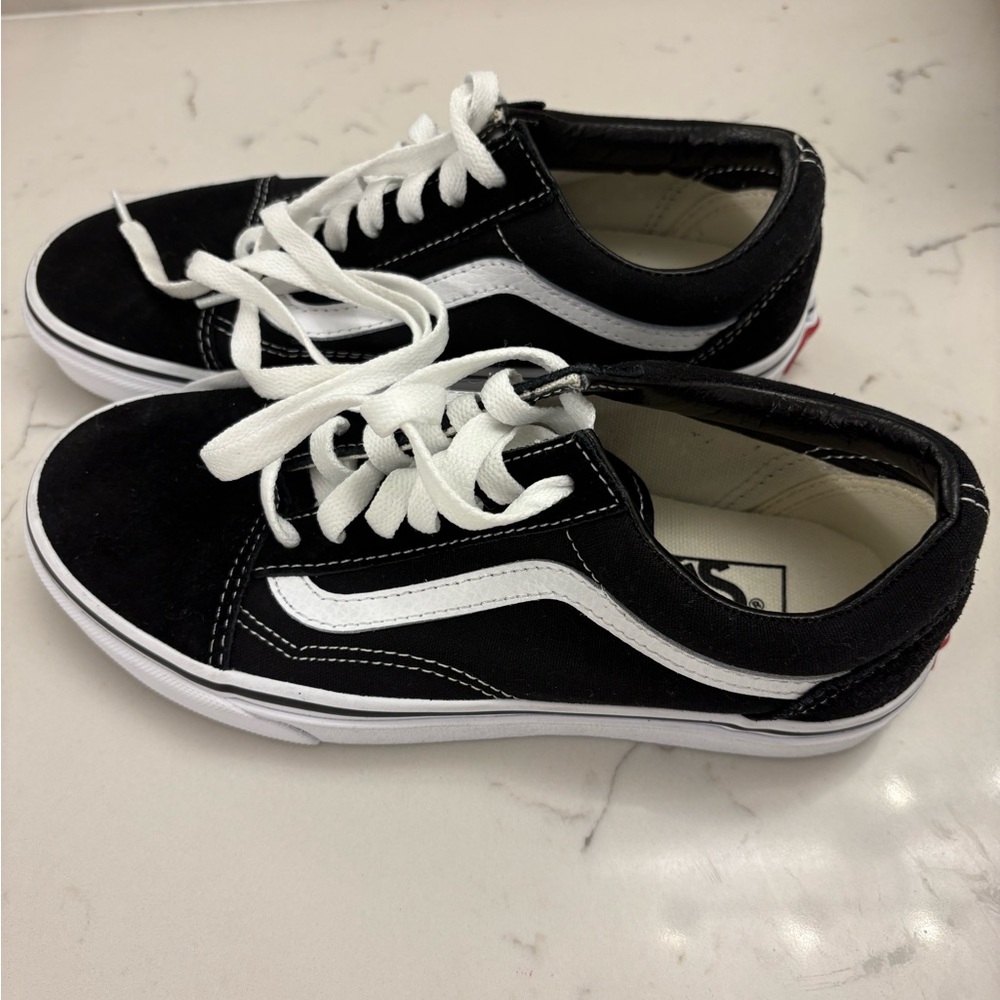 Vans Black and White Athletic Shoes